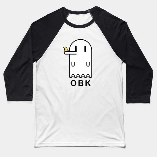 Nichijou Nano Shinonome OBK Obake Ghost T-Shirt Baseball T-Shirt by aniwear